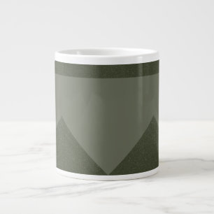 Caneca De Café Grande Moss Green Arrow Pattern Mug