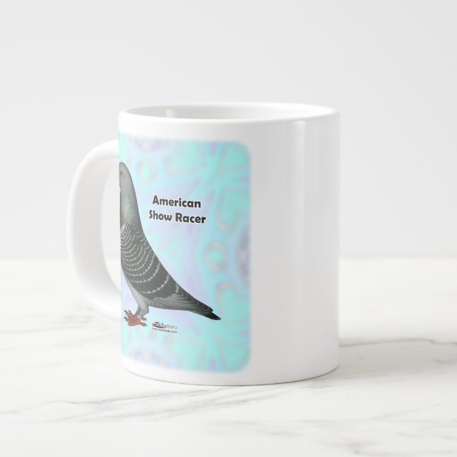 Caneca De Café Grande Mostrar ASR do Racer (Frente Esquerda)