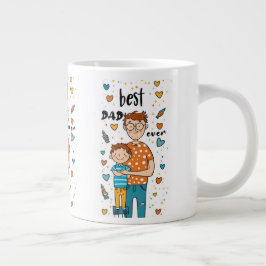 Caneca De Café Grande Mostrar Pai Que Você Se Importa Com O Melhor Pai D
