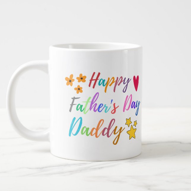 Caneca De Café Grande Mostre seu Pai de Dia de os pais Feliz (Esquerda)