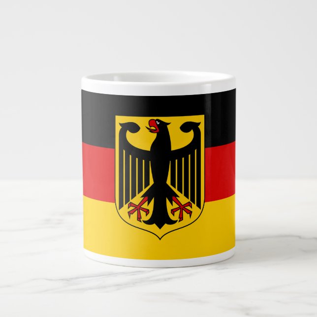 Caneca De Café Grande Mostre suas cores - Alemanha (Frente)