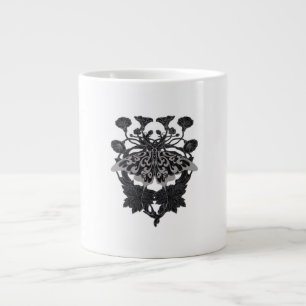 Caneca De Café Grande Moth Talisman - Whimsigoth Drath - Versão Branca