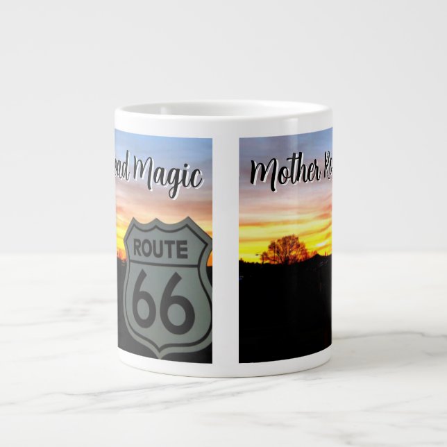 Caneca De Café Grande Mother Road Magic (Frente)