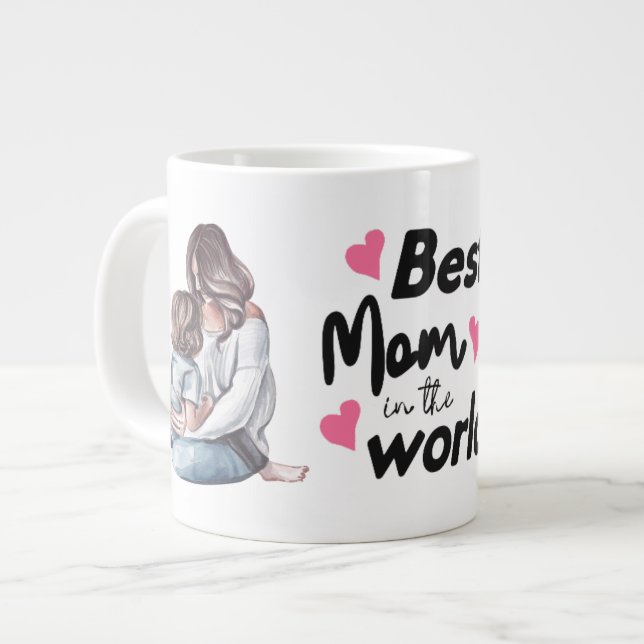 Caneca De Café Grande Mother´s Day Coffee Mug (Frente Esquerda)