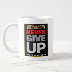 Caneca De Café Grande Motivacional Nunca Desiste Nunca Devolva Jumbo