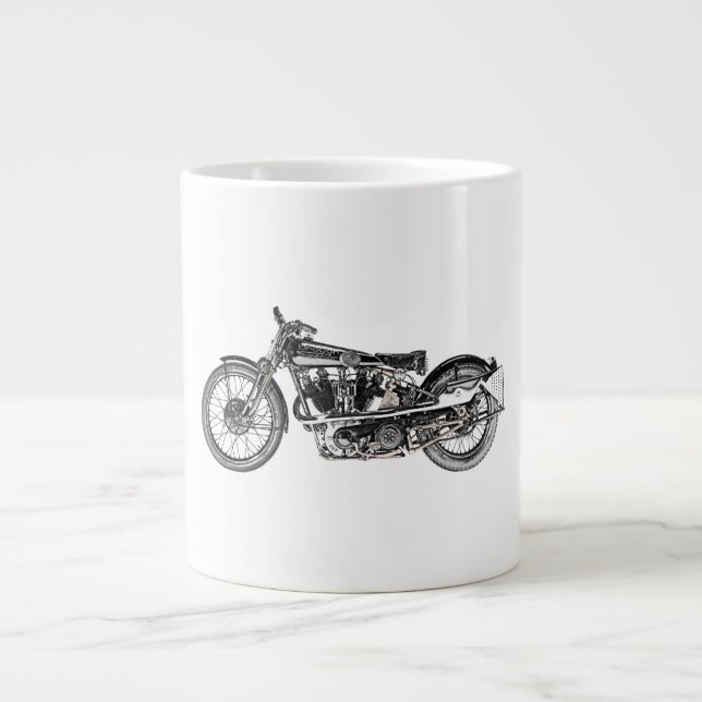 Caneca De Café Grande Motociclo Superior de 1929 (Frente)