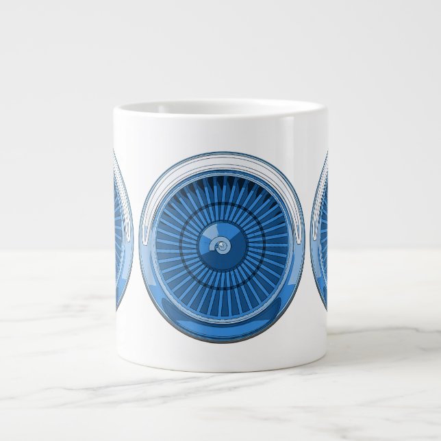 Caneca De Café Grande Motor a Jato (Frente)