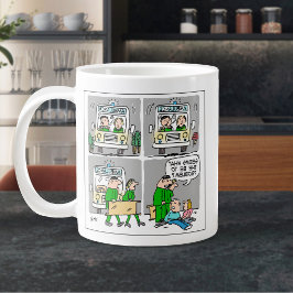 Caneca De Café Grande Motorista de Ambulância ou Paramédico