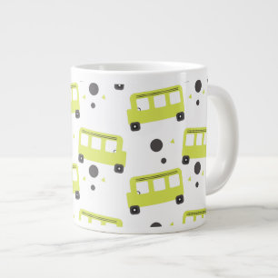 Caneca De Café Grande Motorista de Ônibus Escolar Confete Amarelo Educac