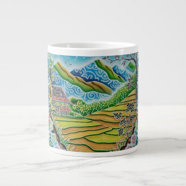 Caneca De Café Grande Mountaink Lanscape (Frente)