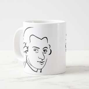 Caneca De Café Grande Mozart Jumbo Mug — 20oz.
