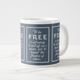 Caneca De Café Grande Mudança jumbo da Cotação de Liberdade