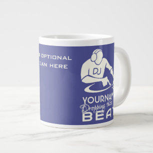 Caneca De Café Grande Mudanças de cores personalizadas do DJ