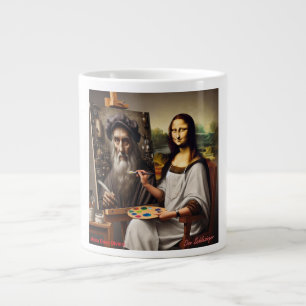 Caneca De Café Grande Mug apresentando Par Pavão Pico no Telhado