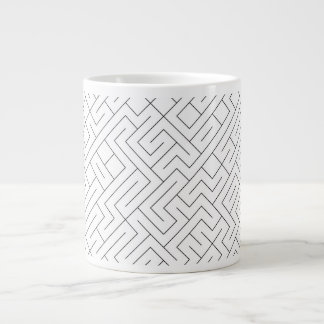 Caneca De Café Grande Mug Céramique Lignes Graphiques Labyrinthe