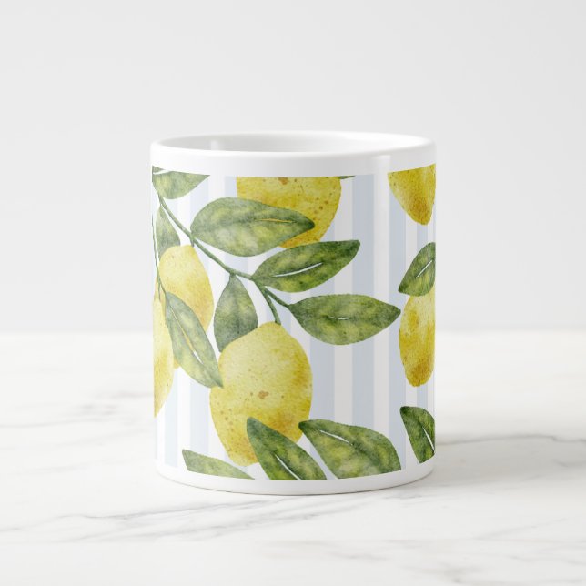 Caneca De Café Grande Mug coffee sample logo lemon  (Frente)