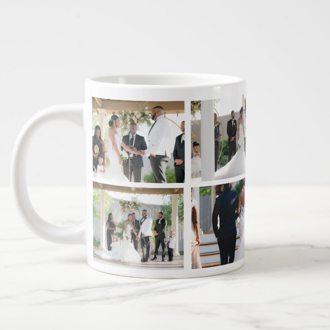 Caneca De Café Grande Mug da Especialidade de Casamento Personalizado co (Esquerda)