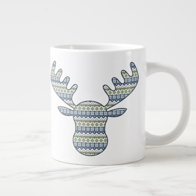Caneca De Café Grande Mug da Especialidade de Suéter de inverno (Direita)