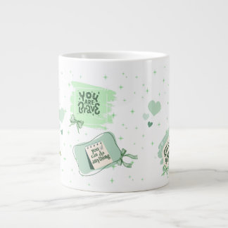 Caneca De Café Grande Mug de Afirmação Positiva