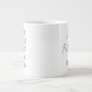 Caneca De Café Grande Mug de café com aposentadoria personalizada, Feliz
