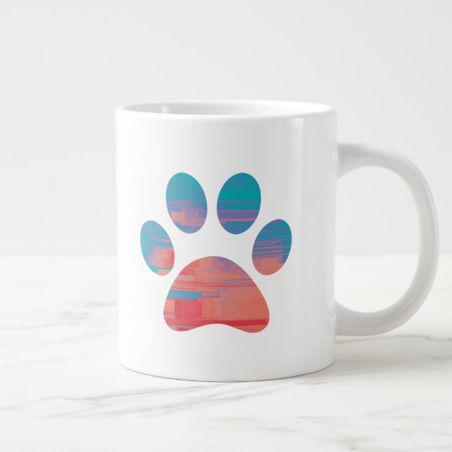 Caneca De Café Grande Mug de café para impressão (Direita)
