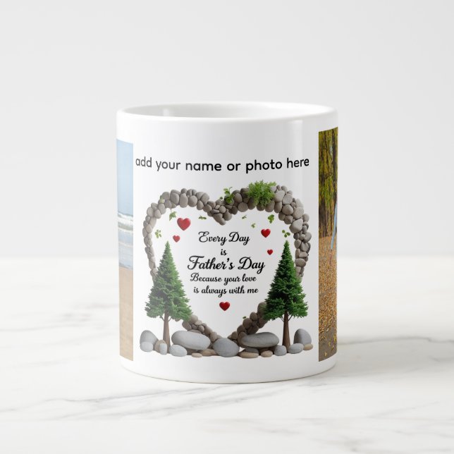 Caneca De Café Grande Mug de café personalizado (Frente)