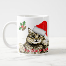 Mug de café personalizado de Natal muito grande