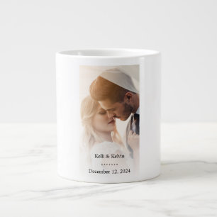 Caneca De Café Grande Mug de Casamento Personalizado