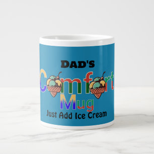 Caneca De Café Grande Mug de conforto para Pai de Humor Personalizado Mo
