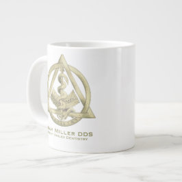 Caneca De Café Grande Mug de Dentista Personalizado