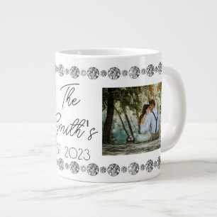Caneca De Café Grande Mug de Especialidade de Casamento Personalizado