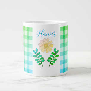 Caneca De Café Grande Mug de especialidade de flores