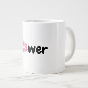 Caneca De Café Grande Mug de especialidade de flores