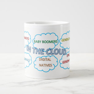 Caneca De Café Grande Mug de gerações de nuvens grandes
