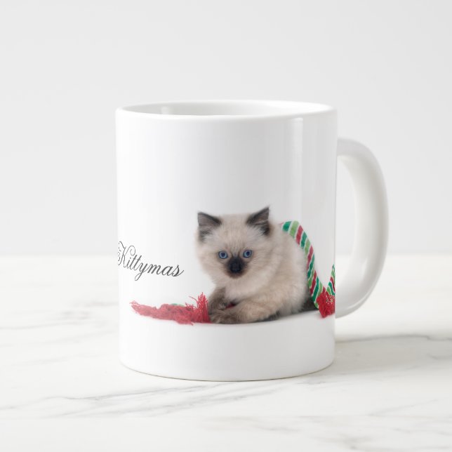 Caneca De Café Grande Mug de Kittymas Feliz (Frente Esquerda)