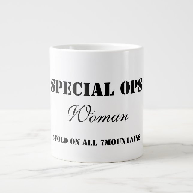 Caneca De Café Grande Mug de Mulher do Ops Especial (Frente)