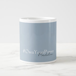 Caneca De Café Grande Mug de Nome Personalizado - Oferta de Empoderament