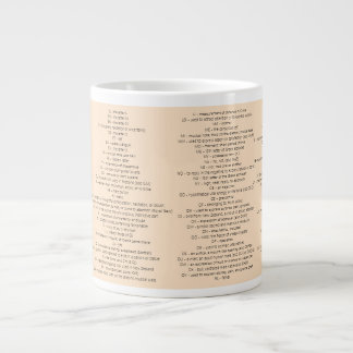 Caneca De Café Grande Mug de Palavras com 2 Letras - Torne-se um Jogo Pr