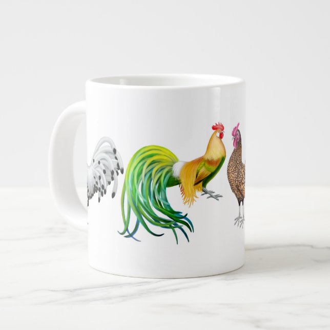 Caneca De Café Grande Mug de quatro Ricos (Frente Esquerda)