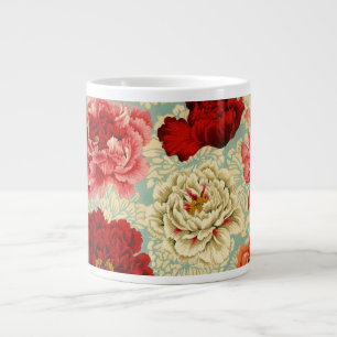Caneca De Café Grande Mug do Tecido Philip Jacobs "Brocade Peony"