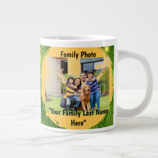 Caneca De Café Grande Mug Especializado da Família Natal Personalizado