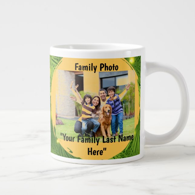 Caneca De Café Grande Mug Especializado da Família Natal Personalizado (Direita)