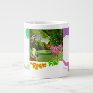 Caneca De Café Grande Mug Inspiracional "Livre de Raios" - Aventura.