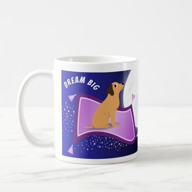 Caneca De Café Grande Mug Inspiracional Sonho (Esquerda)