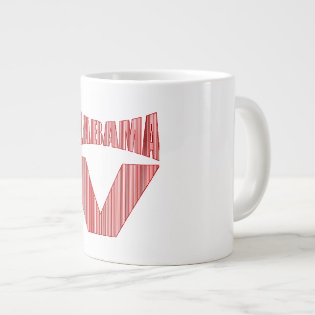 CANECA DE CAFÉ GRANDE MUG JUMBO ALABAMA   VITÓRIA (Frente Esquerda)