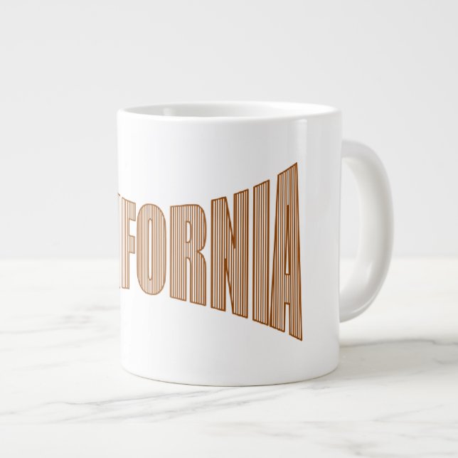 CANECA DE CAFÉ GRANDE MUG JUMBO CALIFORNIA (Frente Esquerda)