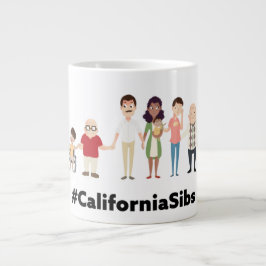 Caneca De Café Grande Mug jumbo #californiasibs
