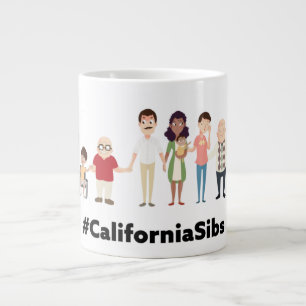 Caneca De Café Grande Mug jumbo #californiasibs