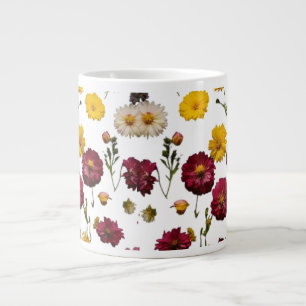 Caneca De Café Grande Mug Jumbo Especializado: Design de explosão floral