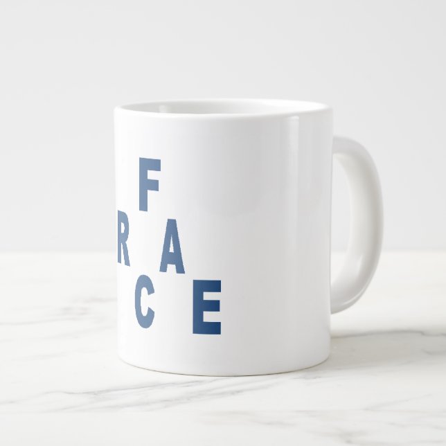 CANECA DE CAFÉ GRANDE MUG JUMBO FRANÇA (Frente Esquerda)